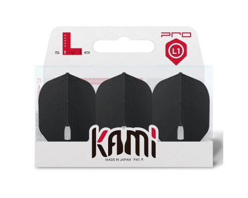 Оперення для дротиків L-Style Kami Black